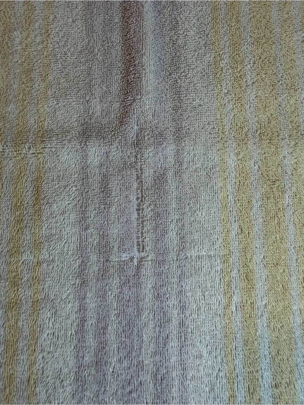 Vintage Utica MCM 3 Piece Striped Bath Towel Set